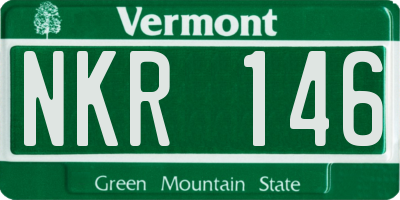 VT license plate NKR146