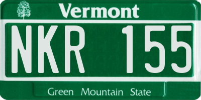 VT license plate NKR155