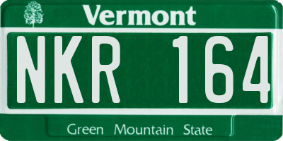 VT license plate NKR164