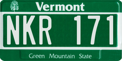 VT license plate NKR171