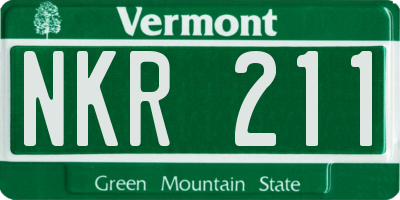 VT license plate NKR211
