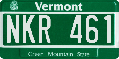 VT license plate NKR461