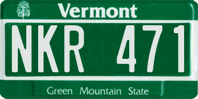 VT license plate NKR471