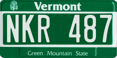 VT license plate NKR487