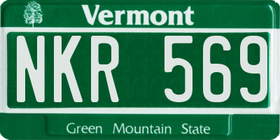 VT license plate NKR569