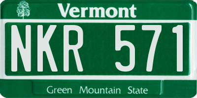 VT license plate NKR571