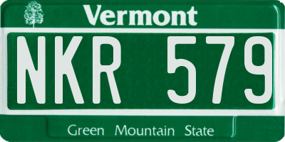 VT license plate NKR579