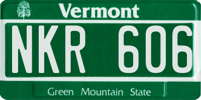 VT license plate NKR606