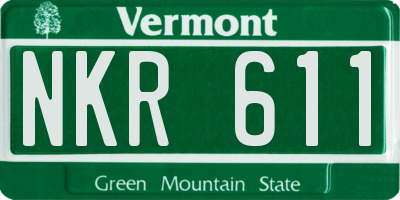 VT license plate NKR611