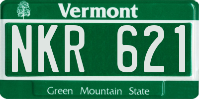 VT license plate NKR621