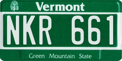 VT license plate NKR661
