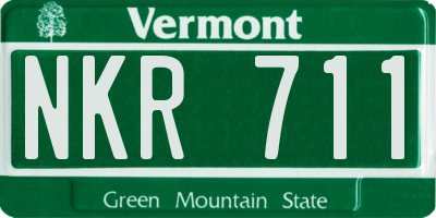 VT license plate NKR711