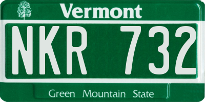 VT license plate NKR732