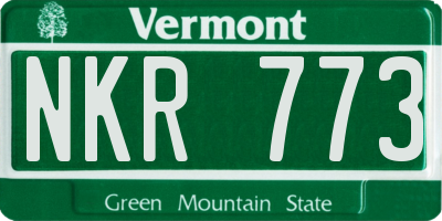 VT license plate NKR773