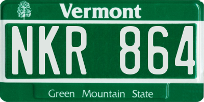 VT license plate NKR864