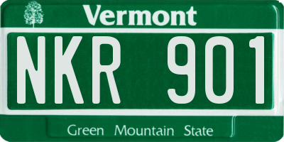 VT license plate NKR901
