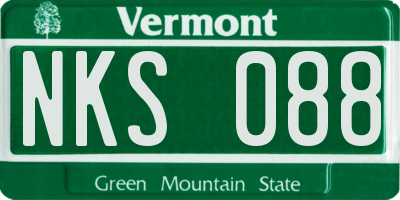 VT license plate NKS088