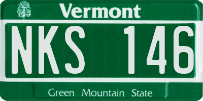 VT license plate NKS146