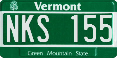 VT license plate NKS155