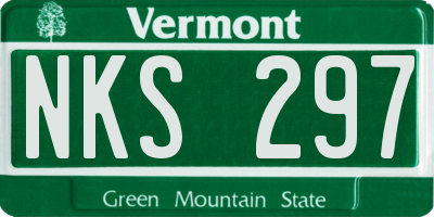 VT license plate NKS297