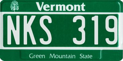 VT license plate NKS319