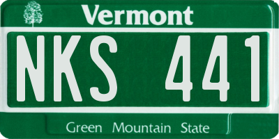 VT license plate NKS441