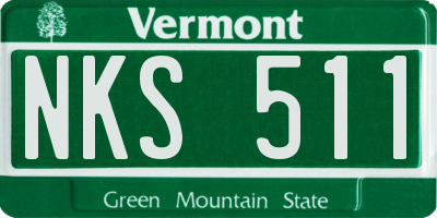VT license plate NKS511