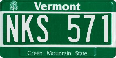 VT license plate NKS571