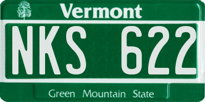 VT license plate NKS622