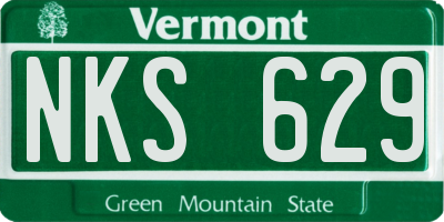 VT license plate NKS629