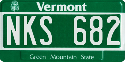 VT license plate NKS682