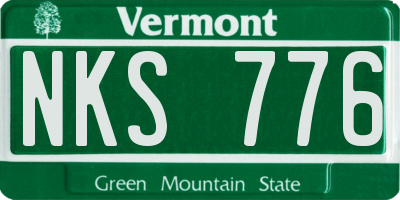 VT license plate NKS776