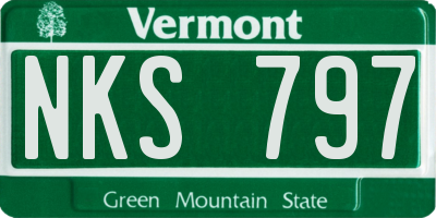 VT license plate NKS797