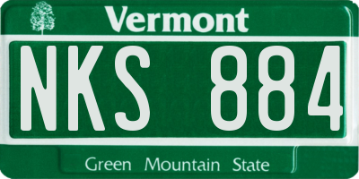 VT license plate NKS884