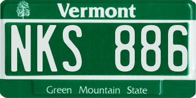 VT license plate NKS886