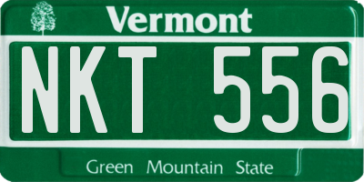 VT license plate NKT556