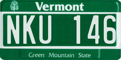 VT license plate NKU146