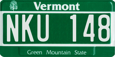 VT license plate NKU148