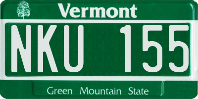 VT license plate NKU155