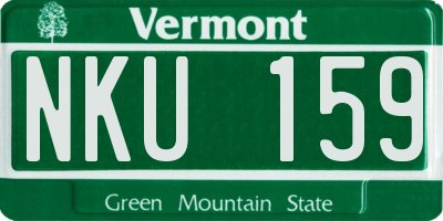 VT license plate NKU159