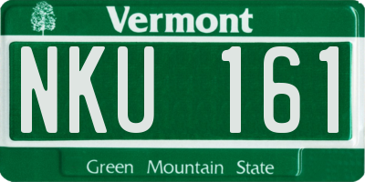 VT license plate NKU161