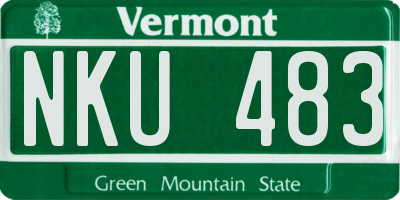VT license plate NKU483
