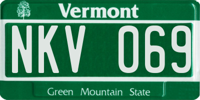 VT license plate NKV069