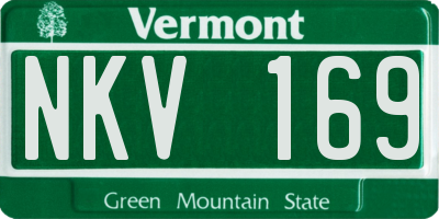 VT license plate NKV169