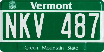 VT license plate NKV487
