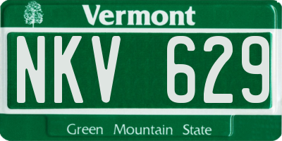 VT license plate NKV629