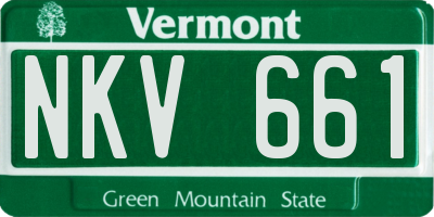 VT license plate NKV661