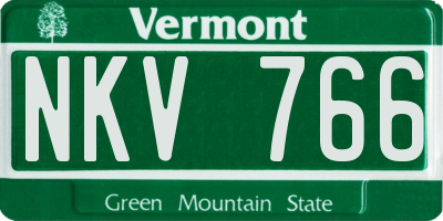 VT license plate NKV766