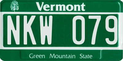 VT license plate NKW079
