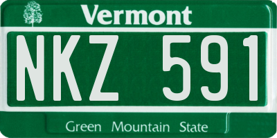VT license plate NKZ591